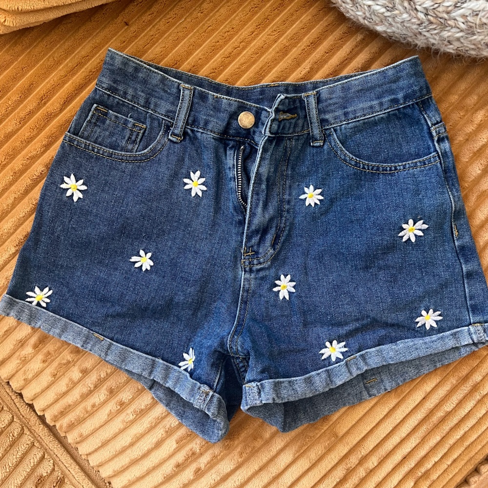 Denim Blue daisy’s Women's Shorts
